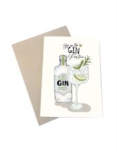 Mouse & Pen Kort - You are The Gin To My Tonic (A6)